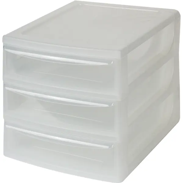 Органайзер настольный А4 3 ящика 26x36.8x26.5 см пластик многофункциональный настольный органайзер tissue box