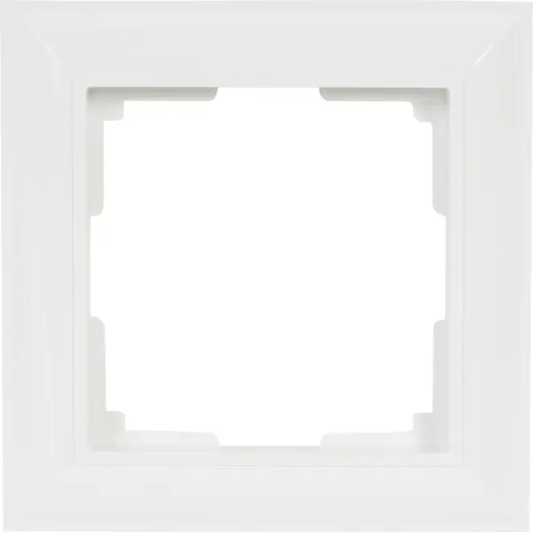 Рамка для розеток и выключателей Werkel Fiore 1 пост, цвет белый рамка для двойных розеток werkel stark белый