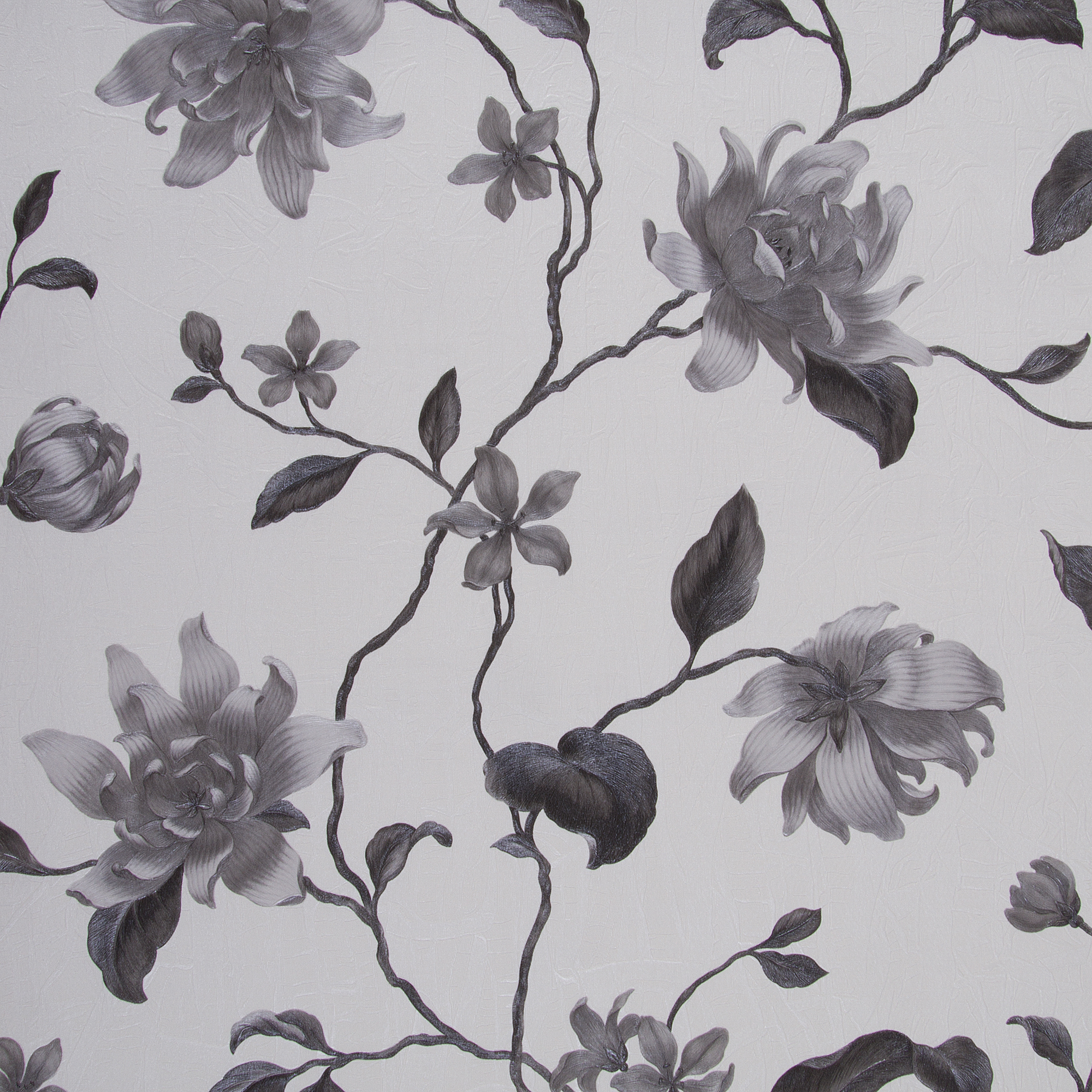 Обои виниловые 0.53х10 м цветы цвет чёрно-белый Па 6086-14 по цене 691  ₽/шт. купить в Москве в интернет-магазине Леруа Мерлен
