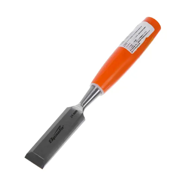 Стамеска плоская Sparta 24 мм с пластиковой ручкой стамеска 24 мм плоская пластиковая рукоятка sparta