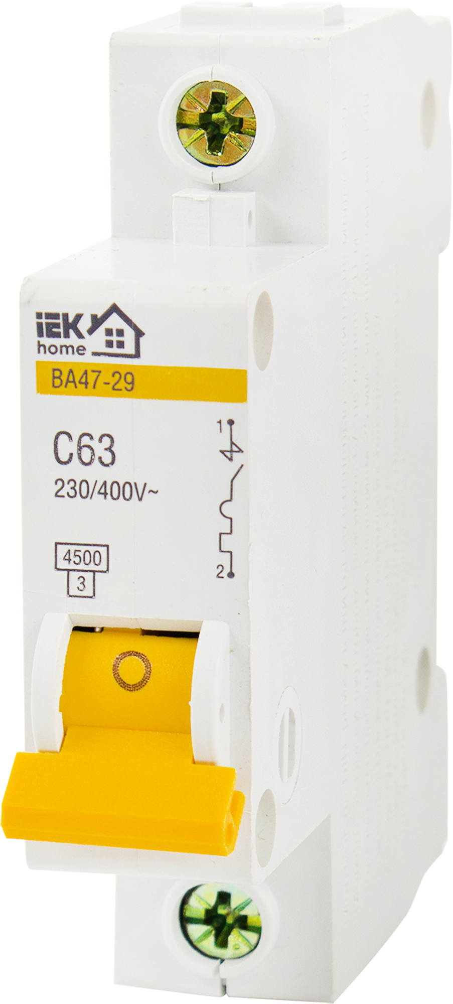 Автоматический выключатель IEK Home ВА47-29 1P C63 А 4.5 кА ️  по .