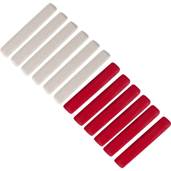 Мелки разметочные Спец, цвет белый/красный, 12 шт. разметочные восковые мелки зубр