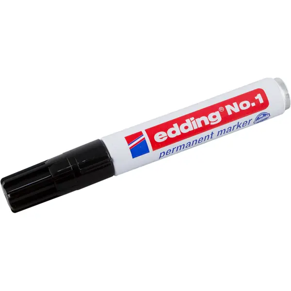 Маркер заправляемый Edding, чёрный 1-5 мм маркер промышленный edding чёрный 2 4 мм