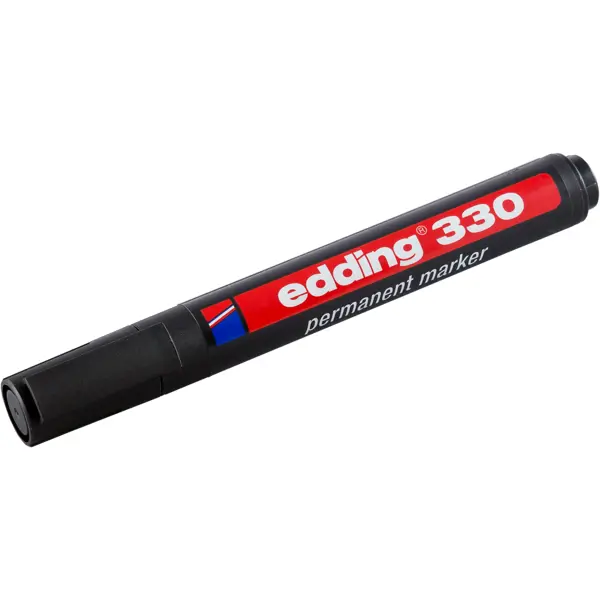 Маркер заправляемый Edding E-330-1, чёрный 1-5 мм перманентный маркер для надписей и рисования edding