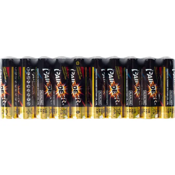 Батарейка алкалиновая AA, 10 шт. батарейка алкалиновая lexman 6lr61 1 шт