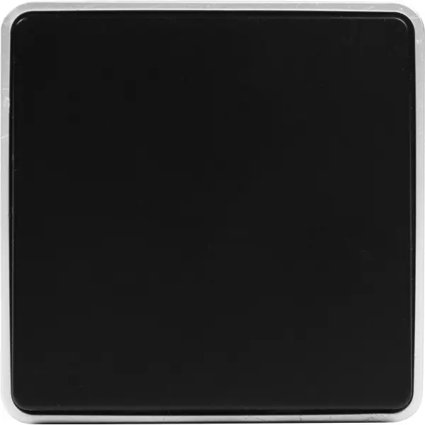 Выключатель накладной Werkel Gallant 1 клавиша, цвет чёрный с серебром светильник точечный накладной elektrostandard dln101 gu10 2 м² чёрный