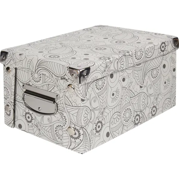 Коробка картонная 35x25x17.5 см узор форма для выпечки кулича 6х7 см 6 шт бумага коричневая пасхальный узор easter