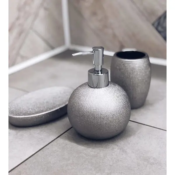 фото Дозатор для жидкого proffi sauna silver керамика proffi home