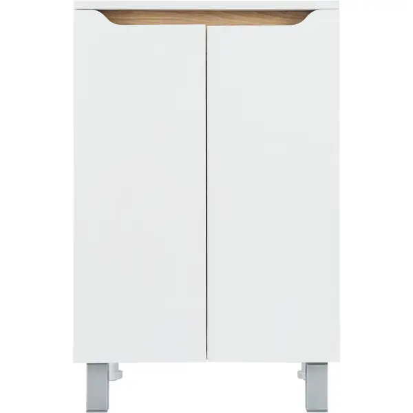 Шкаф напольный Руан 50 см цвет белый шкаф напольный vigo для стиральной машины