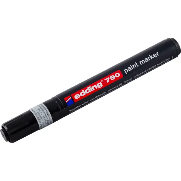 Маркер лаковый Edding E-790-1 чёрный 2-3 мм маркер заправляемый edding e 330 1 чёрный 1 5 мм