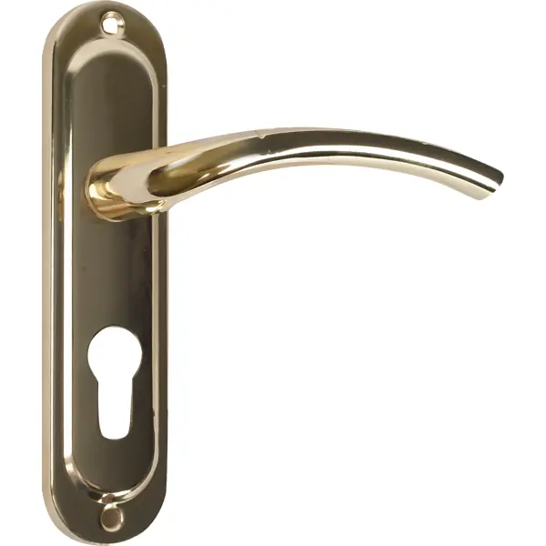 Ручка с механизмом Inspire для межкомнатной двери Nancy GP, цвет глянцевое золото левая ручка на планке для китайской двери basara