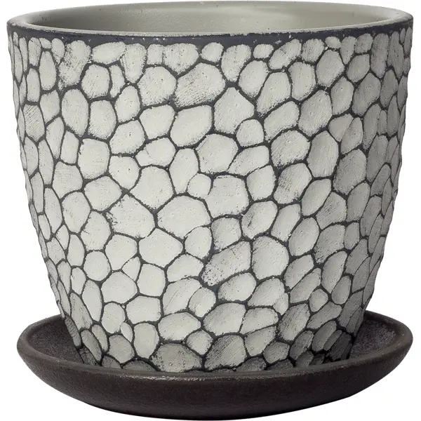 Горшок цветочный Манго ø12 v0.7 л бетон светло-серый стол журнальный мебелик шеффилд серый бетон