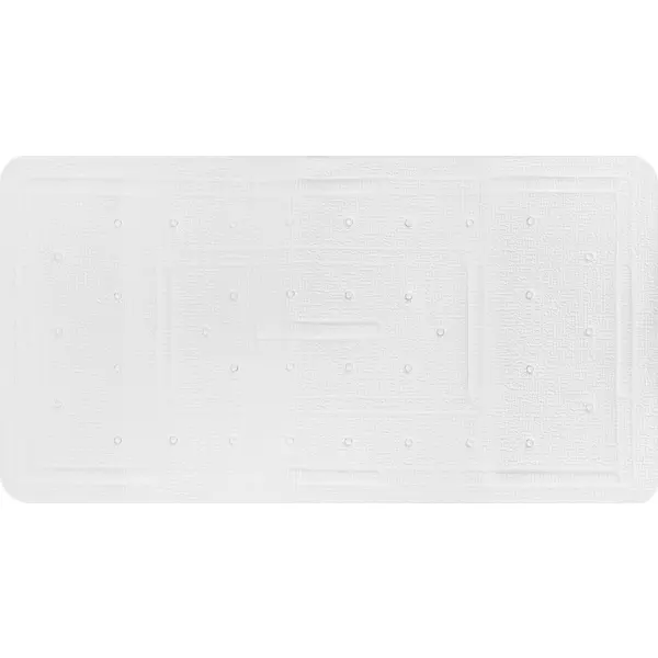 Коврик для ванны Bacchetta 36x71 см цвет белый коврик придверный 50х80 см прямоугольный резина с ковролином коричневый floor mat комфорт comeforte хтl 1004