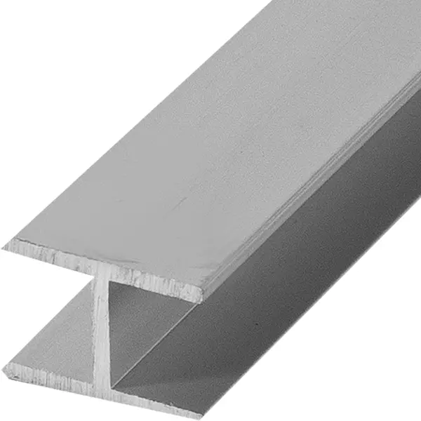 Двутавр алюминиевый 18х13х18х1,5 мм, 1 м, цвет серебро порог т образный floorexpert 26x1800 мм серебро