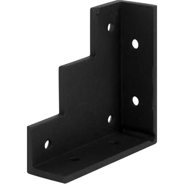 Уголок для двери Лофт 2.5x7.55 см. сталь. цвет чёрный уголок мебельный с декоративной накладкой 20х20 мм чёрный 4 шт