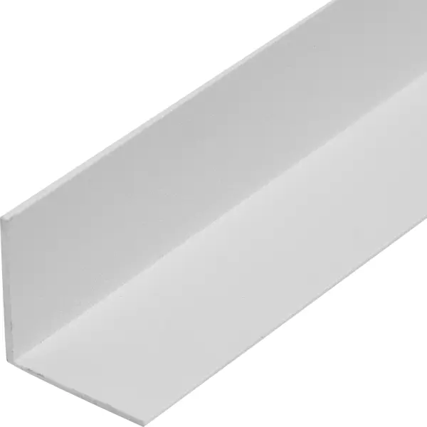 Уголок алюминиевый 20х20х1 мм 1 м белый муар профиль под лдсп 18x30x1000 мм алюминий муар