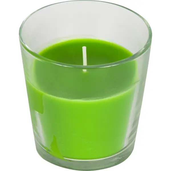 Свеча ароматизированная в стакане Зелёное яблоко свеча ароматизированная в стекле спелое яблоко sbio100 6 коричневая 6 см