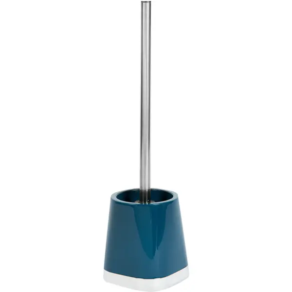 Ёршик для унитаза Gloss цвет тёмно-синий швабра флеттер modern с телескопической ручкой бархат синий