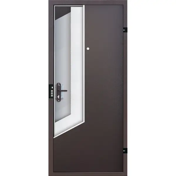 фото Дверь входная металлическая стройгост 5 рф 960 мм правая коричневая без бренда