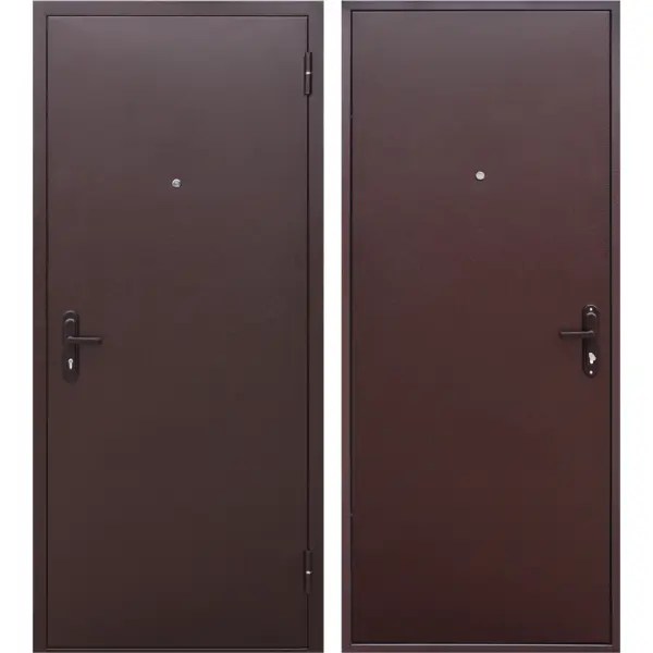 фото Дверь входная металлическая стройгост 5 рф 860 мм правая коричневая без бренда