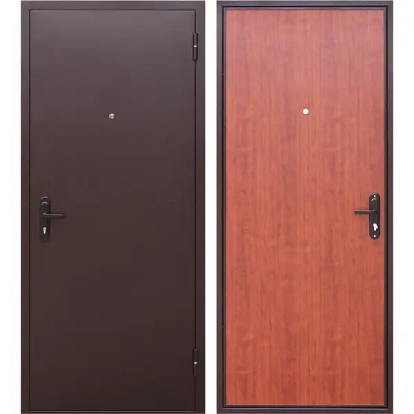 фото Дверь входная металлическая стройгост 5, 960 мм, правая, цвет рустикальный дуб без бренда