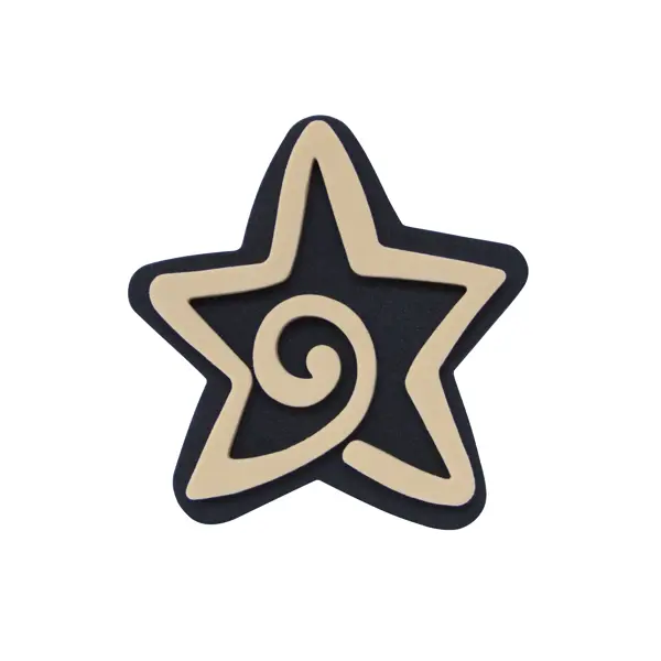 Штамп для декораМорская звезда морская звезда на подставке 7 5 х 3 5 х 8 см желтая