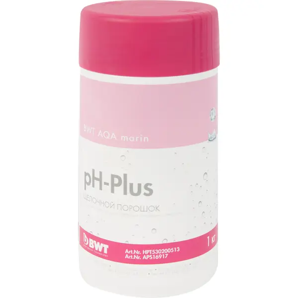 Щёлочной порошок BWT AQA marin pH Plus 1 кг повышение pH средство для бассейна средство для повышения ph воды в бассейне wellness therm