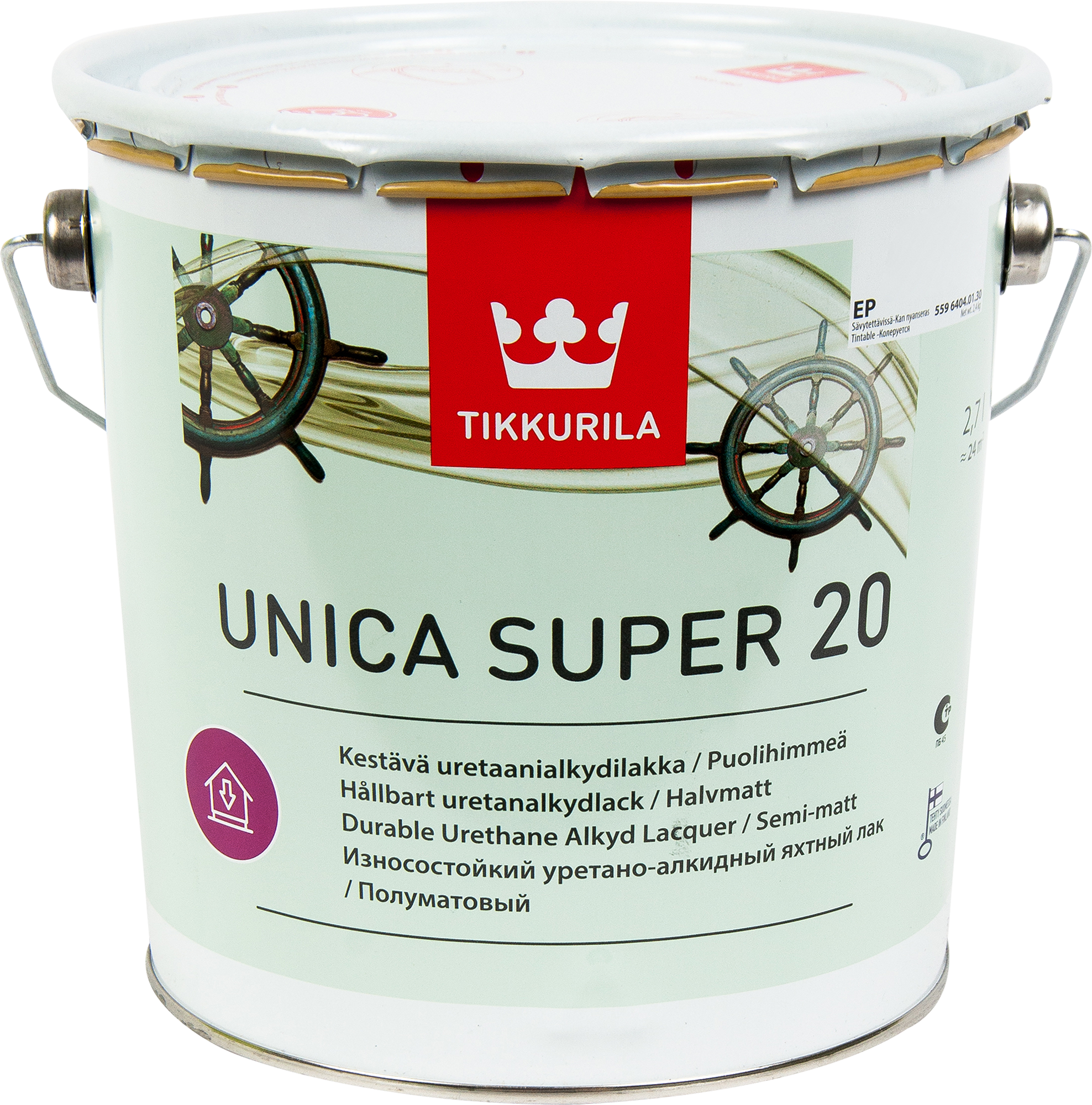 Лак полуматовый Tikkurila Unica Super ЕР 2.7 л в Твери – купить по низкой  цене в интернет-магазине Леруа Мерлен
