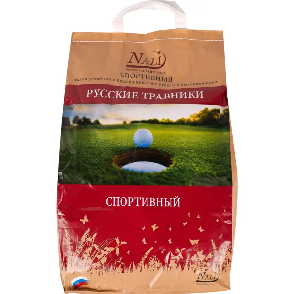 Семена газона Русские травники Спортивный 2.8 кг семена газона быстрый 1кг