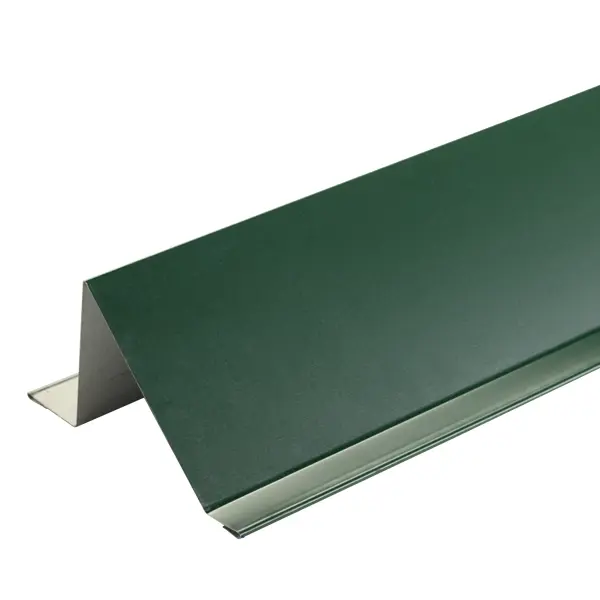 Снегозадержатель для металлической кровли планка 2 м RAL 6005 зеленый проходной элемент prof 35 зеленый