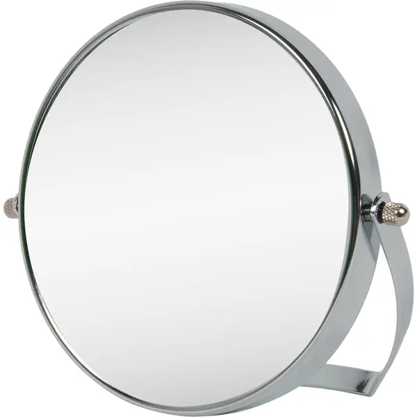 фото Зеркало косметическое настольное two dolfins увеличительное 15 см цвет хром