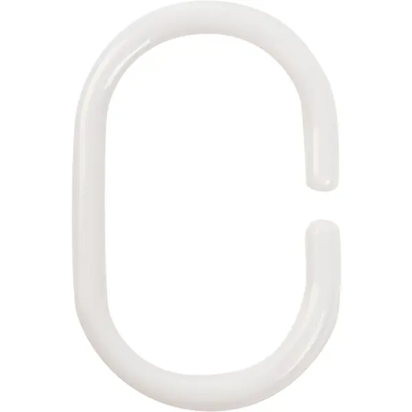Кольца для шторок Sensea пластиковые цвет белый 12 шт. кольца для шторок с клипсами vidage белый