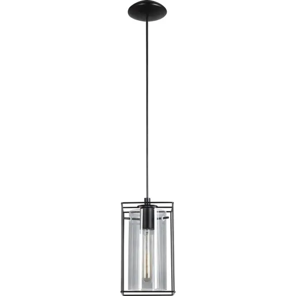 фото Подвесной светильник eglo «loncino» 1xe27x60 вт, цвет чёрный