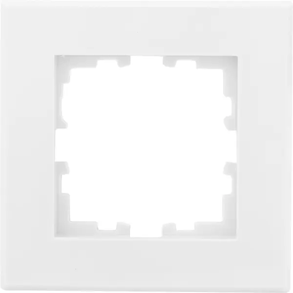 Рамка для розеток и выключателей Lexman Виктория плоская 1 пост цвет белый коробка накладного монтажа эра 12610101 1 пост эра12 белый б0043160