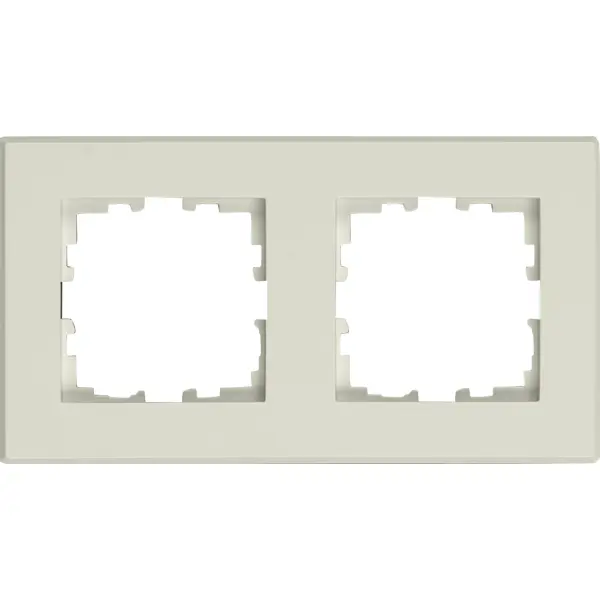 Рамка для розеток и выключателей Lexman Виктория плоская 2 поста цвет белый рамка для розеток и выключателей lexman виктория плоская 4 поста серый