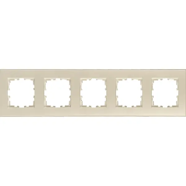 Рамка для розеток и выключателей Lexman Виктория плоская 5 постов цвет жемчужно-белый рамка для розеток и выключателей lexman виктория плоская 4 поста жемчужно белый