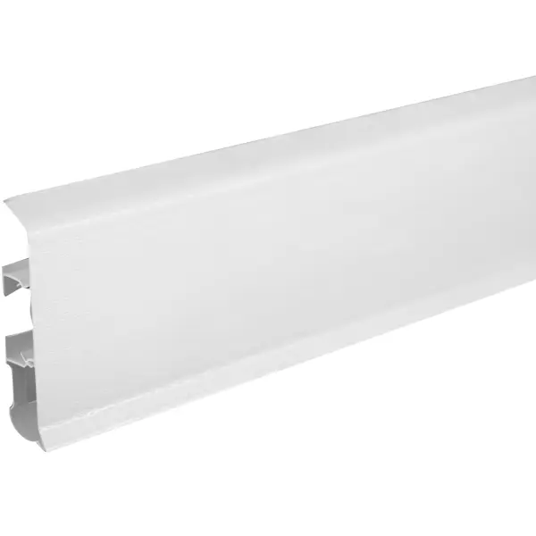 Плинтус напольный «Белый» 8 см 2.2 м плинтус напольный полистирол белый 2000x13x100 мм