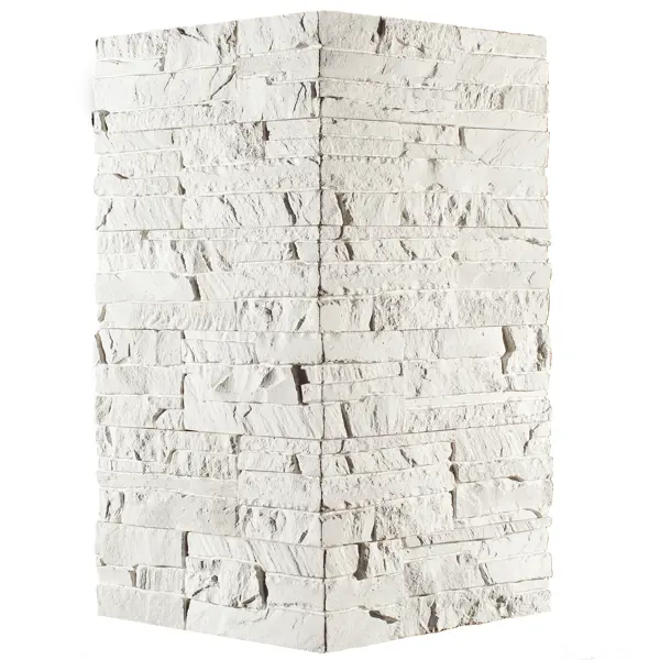 Угловой камень искусственный White Hills Хайлэнд белый 1.04 м.п. шкаф угловой агидель 100x82 5x58 см лдсп белый