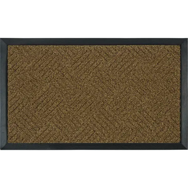 Коврик 45х75 см полипропилен/резина цвет коричневый коврик для дома доляна малахит 43×120 см зелёный