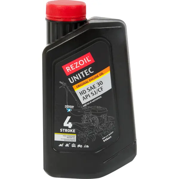 Масло моторное 4Т Rezoil Unitec SAE-30 минеральное 946 мл масло для цепи rezoil lubrimax минеральное 946 мл