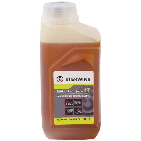 Масло моторное 4Т Sterwins 10W-40 полусинтетика 0.6 л масло для цепи sterwins полусинтетическое 1 л