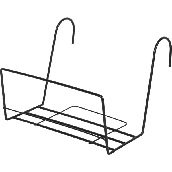 Держатель для балконного ящика универсальный, цвет чёрный крепление для балконного ящика металл 2 2x31 1x24 5 см