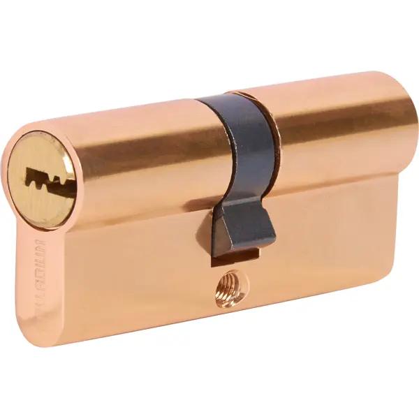 Цилиндр перфорированный Al 70 C PB ключ-ключ, золото цилиндровый механизм 90 мм с вертушкой английский ключ 5 ключей золото
