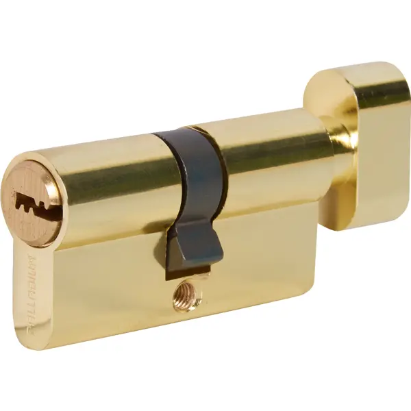 Цилиндр перфорированный Al 60 C T01 PB ключ-вертушка, золото