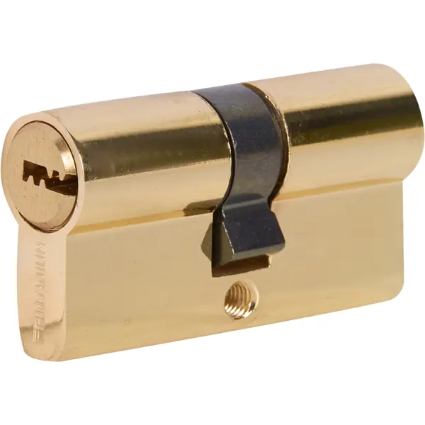 Цилиндр перфорированный Al 60 C PB ключ-ключ, золото цилиндр palladium 60 30x30 мм ключ ключ бронза