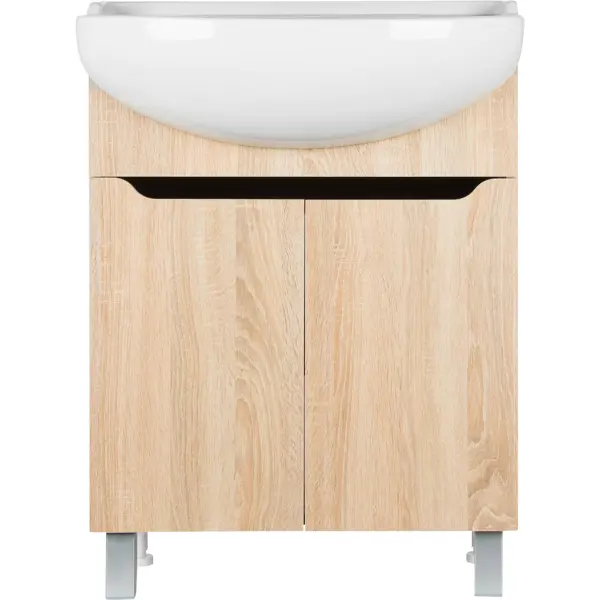 Тумба под раковину напольная «Руан» 60 см цвет бежевый мебель для ванной stella polar концепт 40 напольная белая