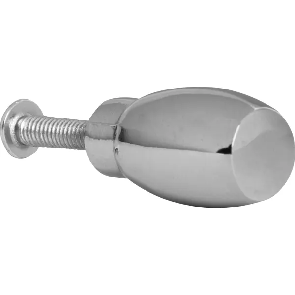 Ручка-кнопка мебельная Kerron 35 мм металл цвет хром кнопка металлическая oxion винт серебристый
