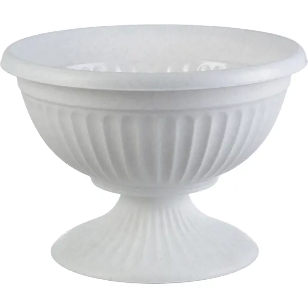 Кашпо-миска Idea Ламела ø50 h30 см v20 л пластик белый сушилка для посуды idea изли 37x18x33 см 1 ярусная полипропилен белый