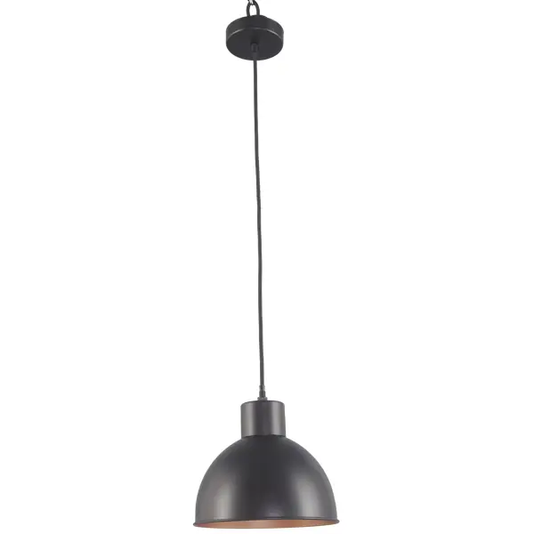 фото Подвесной светильник eglo «truro»-1» 1xe27x60 вт, цвет чёрный/медный