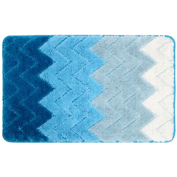 коврик для ванной комнаты fixsen Коврик для ванной Fixsen Deep 50x80 см цвет голубой